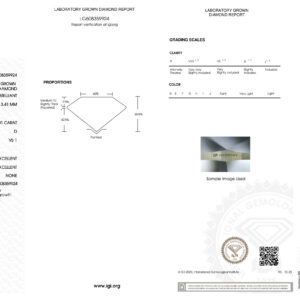 IGI Certified Lab Grown Diamond 1.01 D/VS1