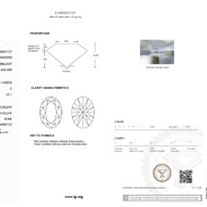 高品質實驗室培育鑽石，IGI認證，完美切工與清晰度，適合求婚戒指和高端珠寶設計。.