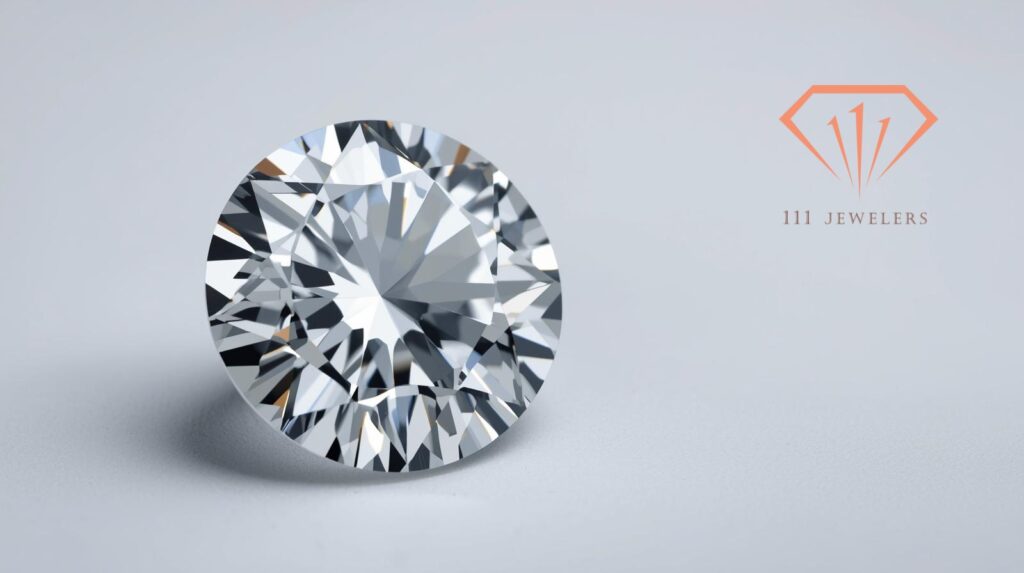 培育鑽石的特寫，展現其高透明度與閃耀光芒.