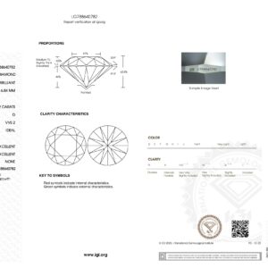 5.02ct 圓形切割 D / VVS2 IGI Certified Lab Grown Diamond